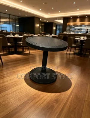 Round Plastic Black Restaurant Bar Hotel Table