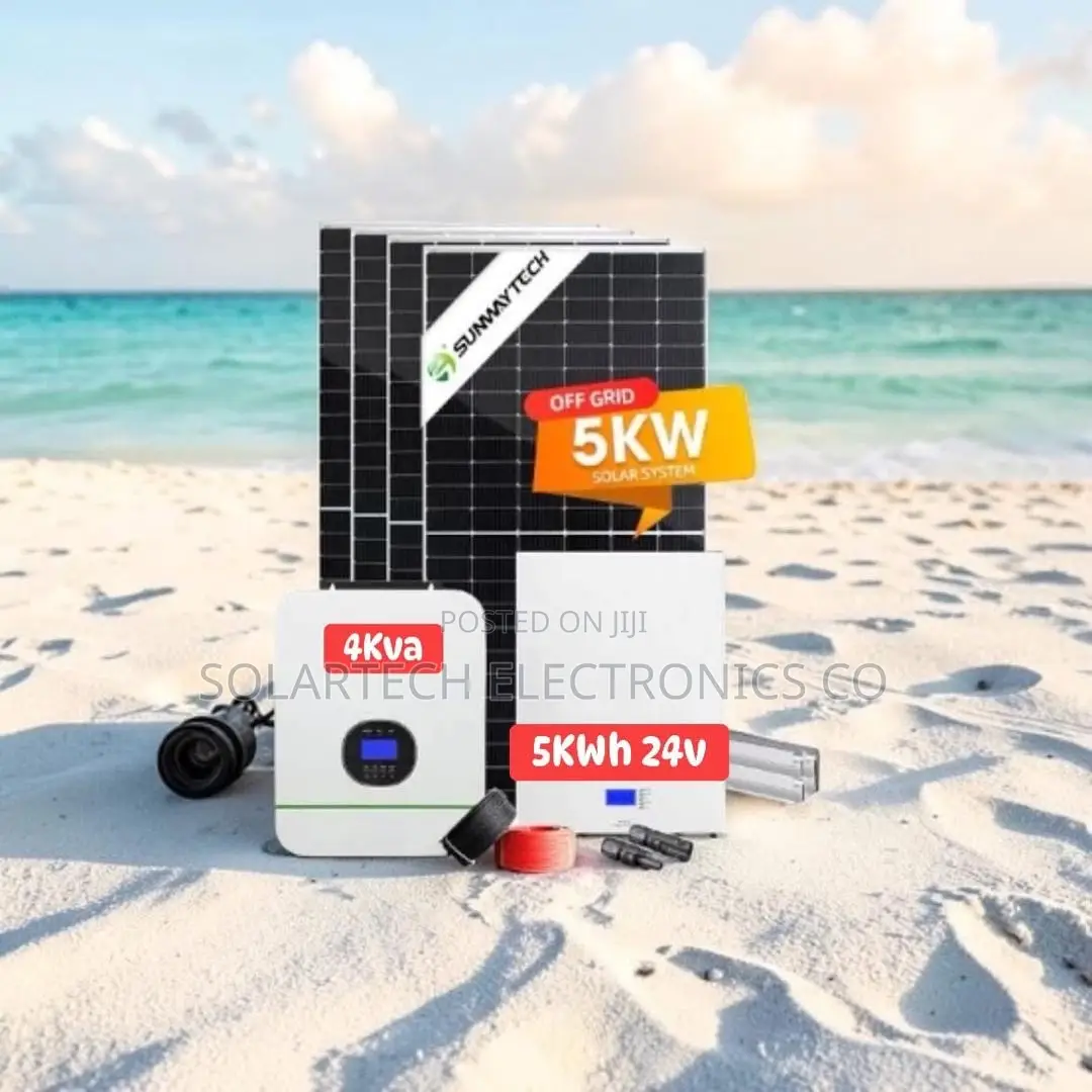 Complete 5kwh Hybrid Solar System 4kva Inverter Lifepo4 Battery