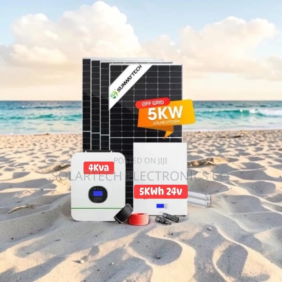 Complete 5kwh Hybrid Solar System 4kva Inverter Lifepo4 Battery
