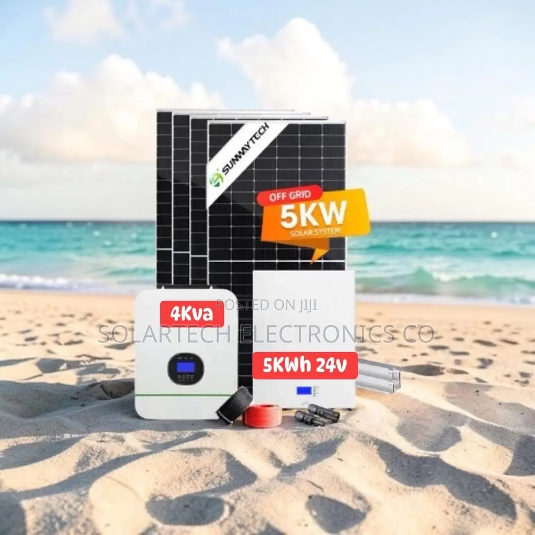 Brand New Premium 5kwh Solar System 25.6v 200ah Battery 4x620w Panels