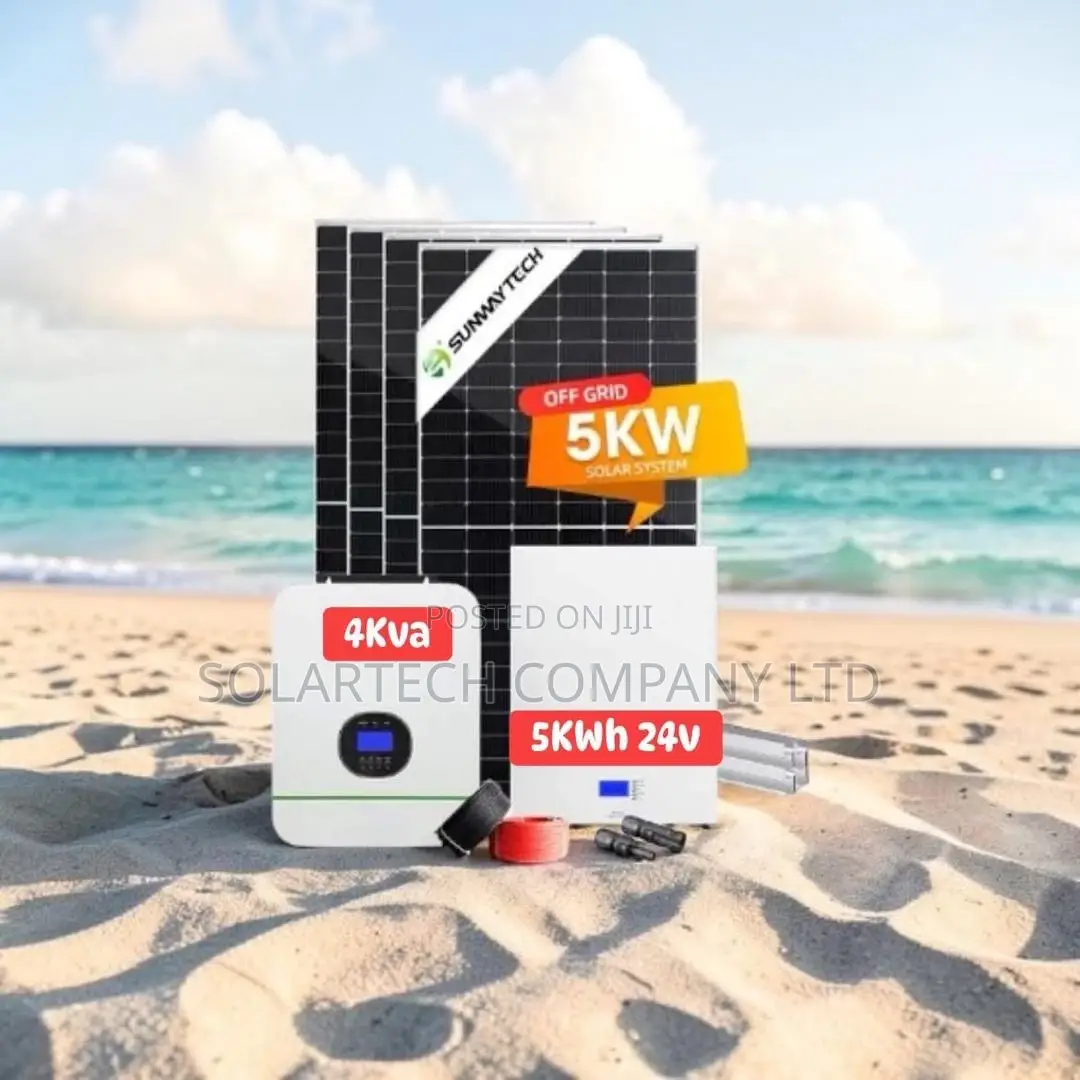 Brand New Premium 5kwh Solar System 25.6v 200ah Battery 4x620w Panels