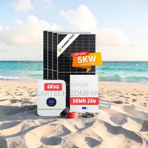 Brand New Premium 5kwh Solar System 25.6v 200ah Battery 4x620w Panels
