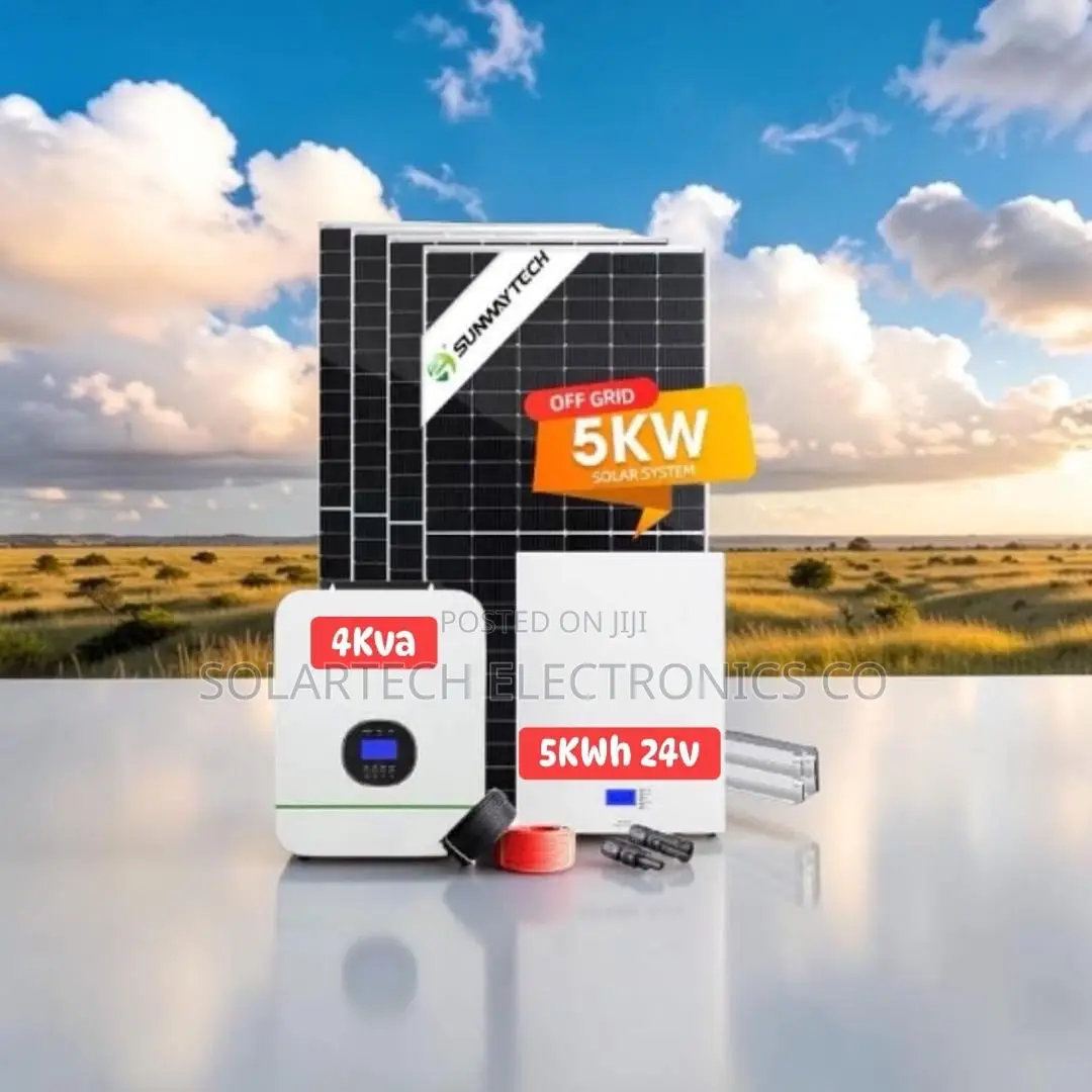 Brand New Premium 5kwh Solar System 25.6v 200ah Battery 4x620w Panels