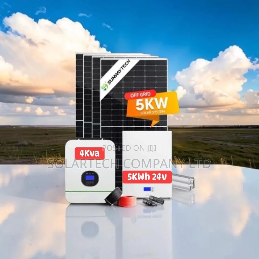 5kwh Home Hybrid Solar System With 4kva Inverter Lifepo4 Battery