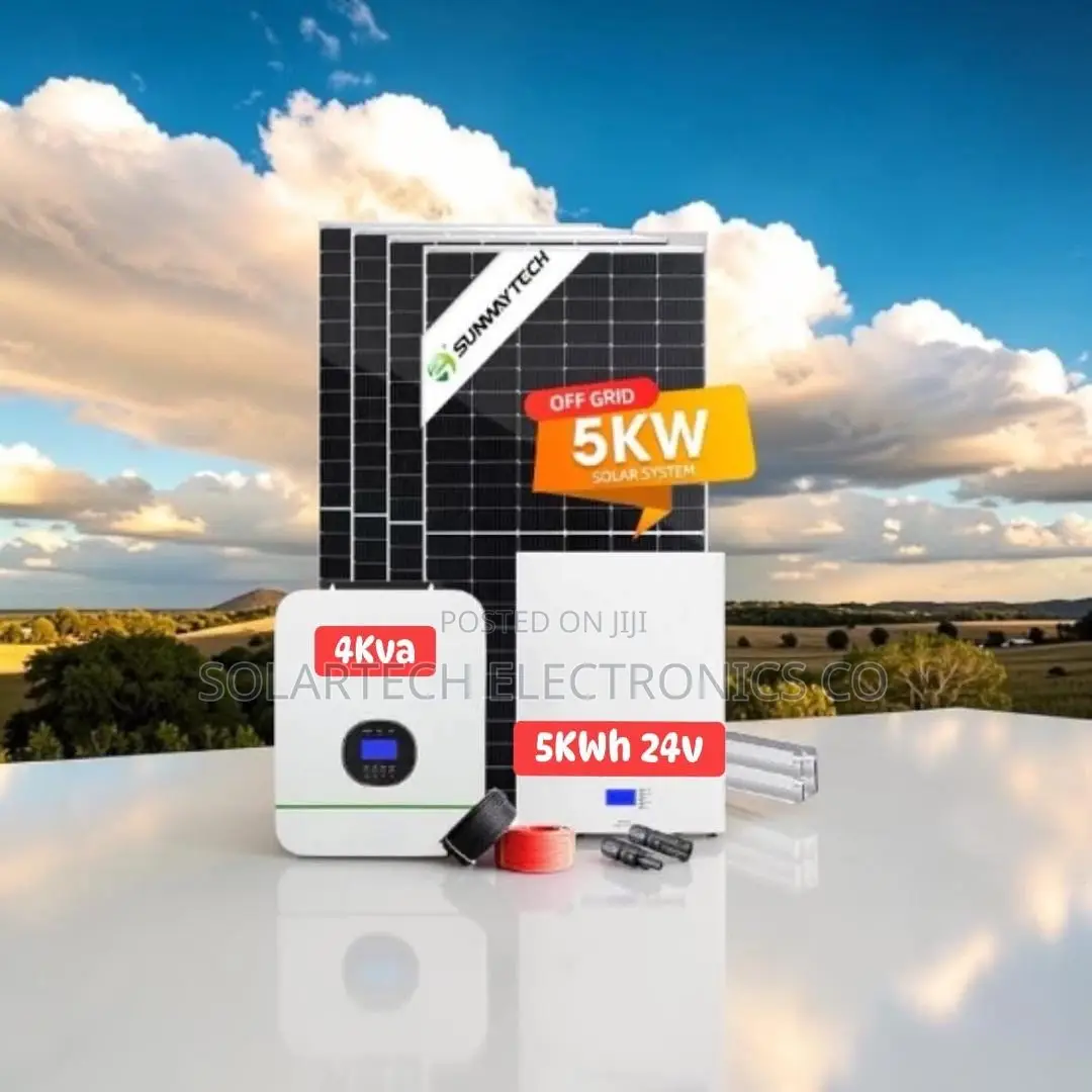 5kwh Home Hybrid Solar System With 4kva Inverter Lifepo4 Battery