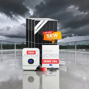 Long Life 5kwh Lifepo4 Hybrid Solar System 4kva Inverter Package-