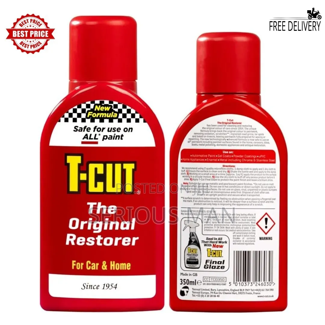 350ml Bottle of T-Cut Original, a Classic Car Paintwork Restorer