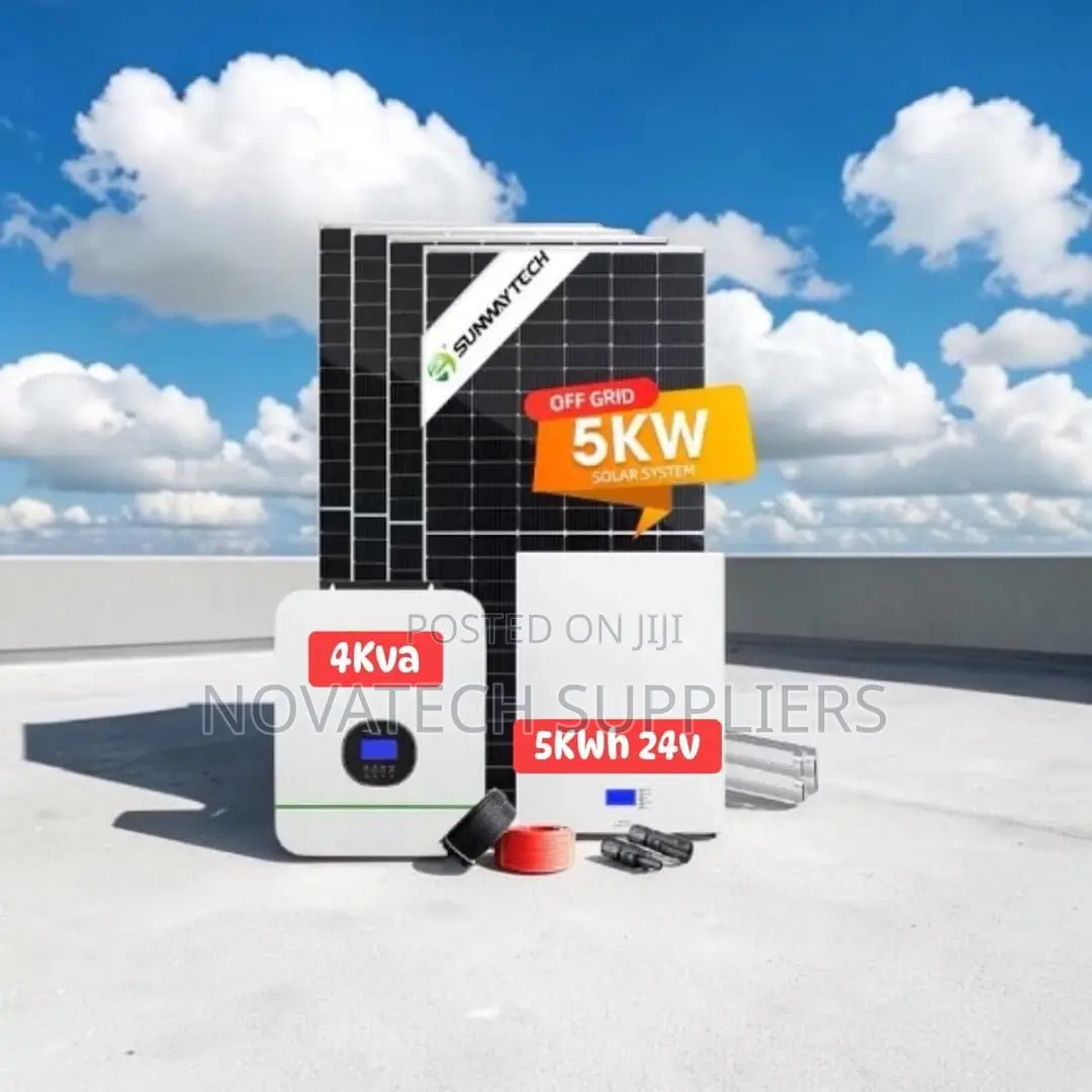 5kwh Lifepo4 Hybrid Solar Kit With 4x620w N-Type Solar Panels