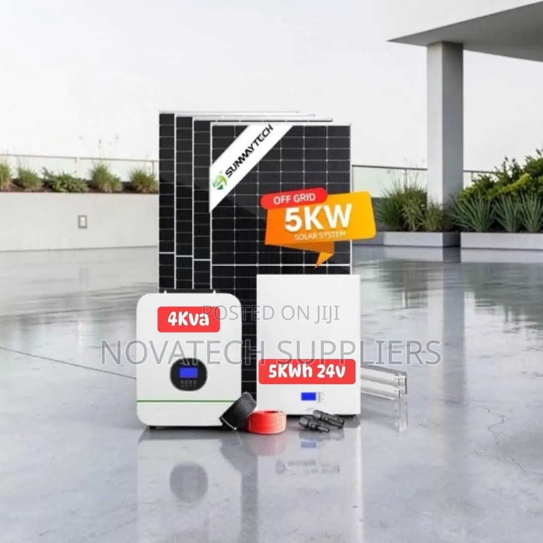 Premium 5kwh Solar System 25.6v 200ah Battery 4x620w Panels- Brand New