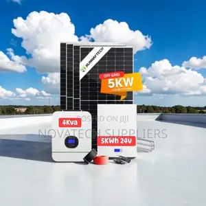 High Efficiency 5kwh Hybrid Solar 4kva Inverter Included- Full System