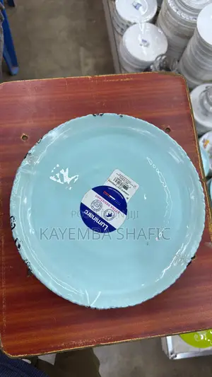 12pcs Luminarc Light Ammonite Turquoise Extra Resistant Dinner Plates