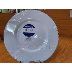 Luminarc Cadix White Dinner Plates - 1 Dozen (12 Pieces)