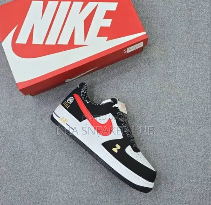 Airforce 1 Black White Casual Sneakers