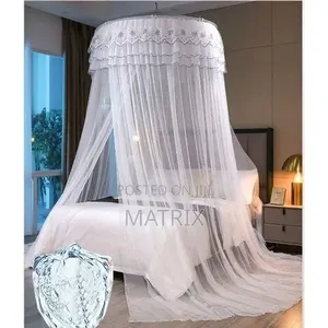 Round Top Hanging Mosquito Net - Multicolor