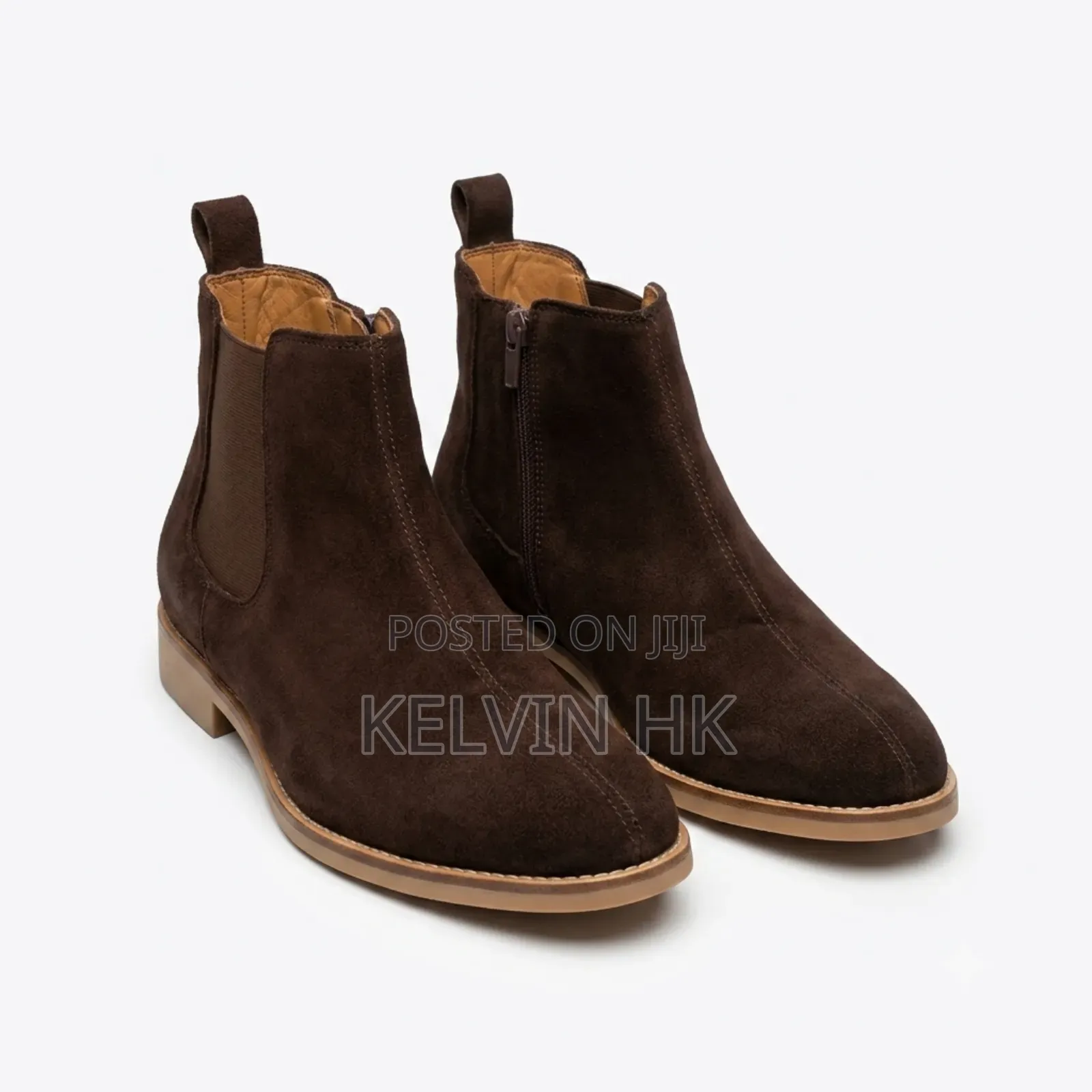 Men's Casual Suede Chelsea Ankle Boots
