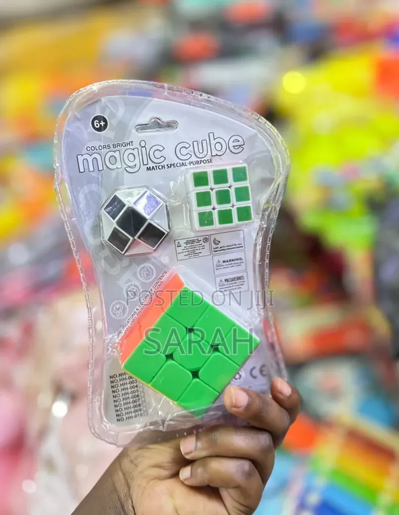 Generic Hh-010 Plastic Magic Cube and Snake Puzzle Set.