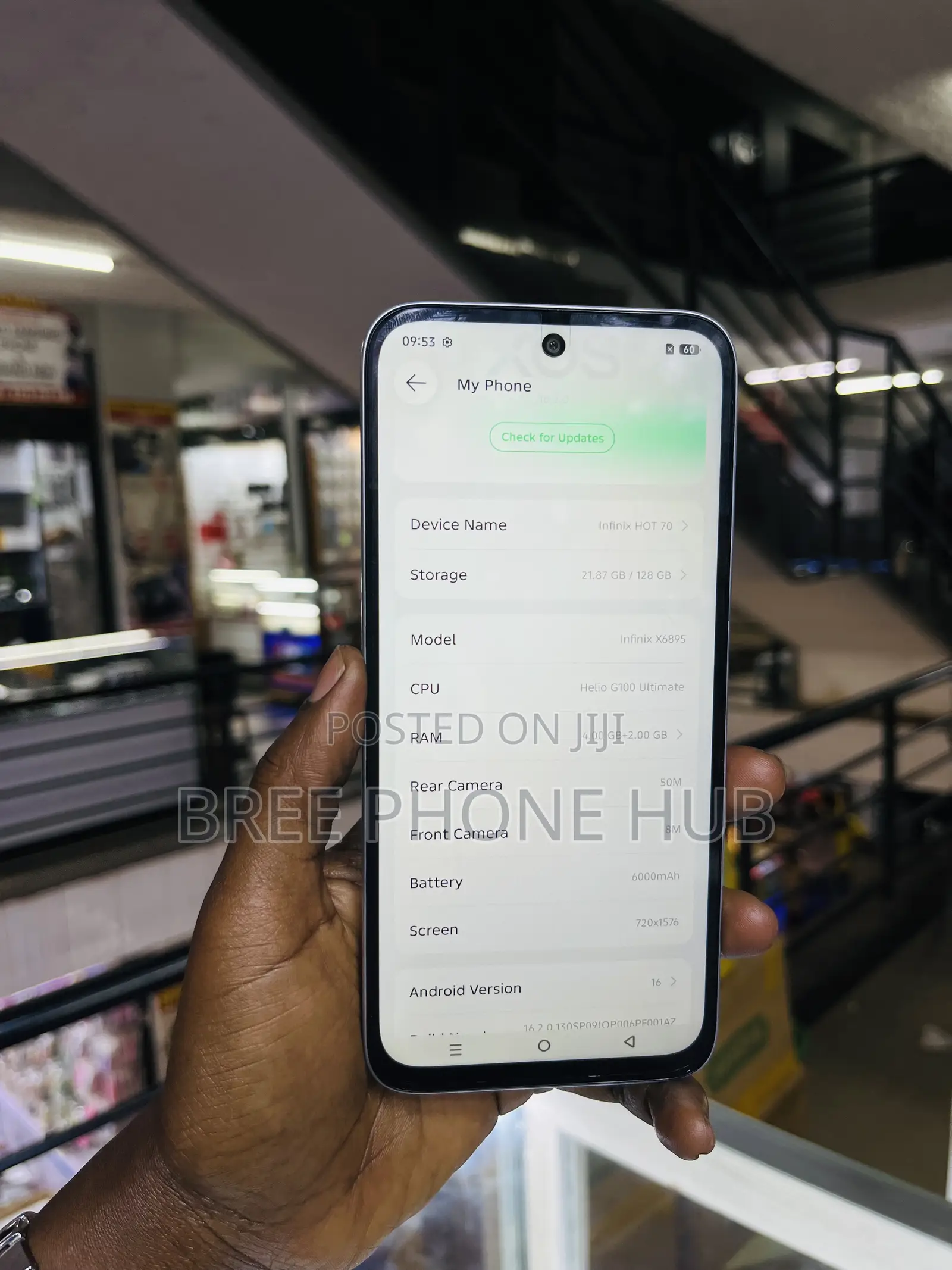 Infinix Hot 70 128 GB Rose Gold