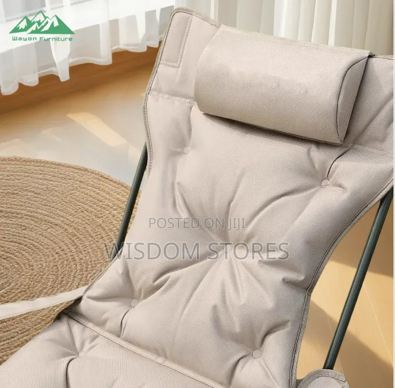 Cotton Cushion Reclining Folding Chair With 4-Position