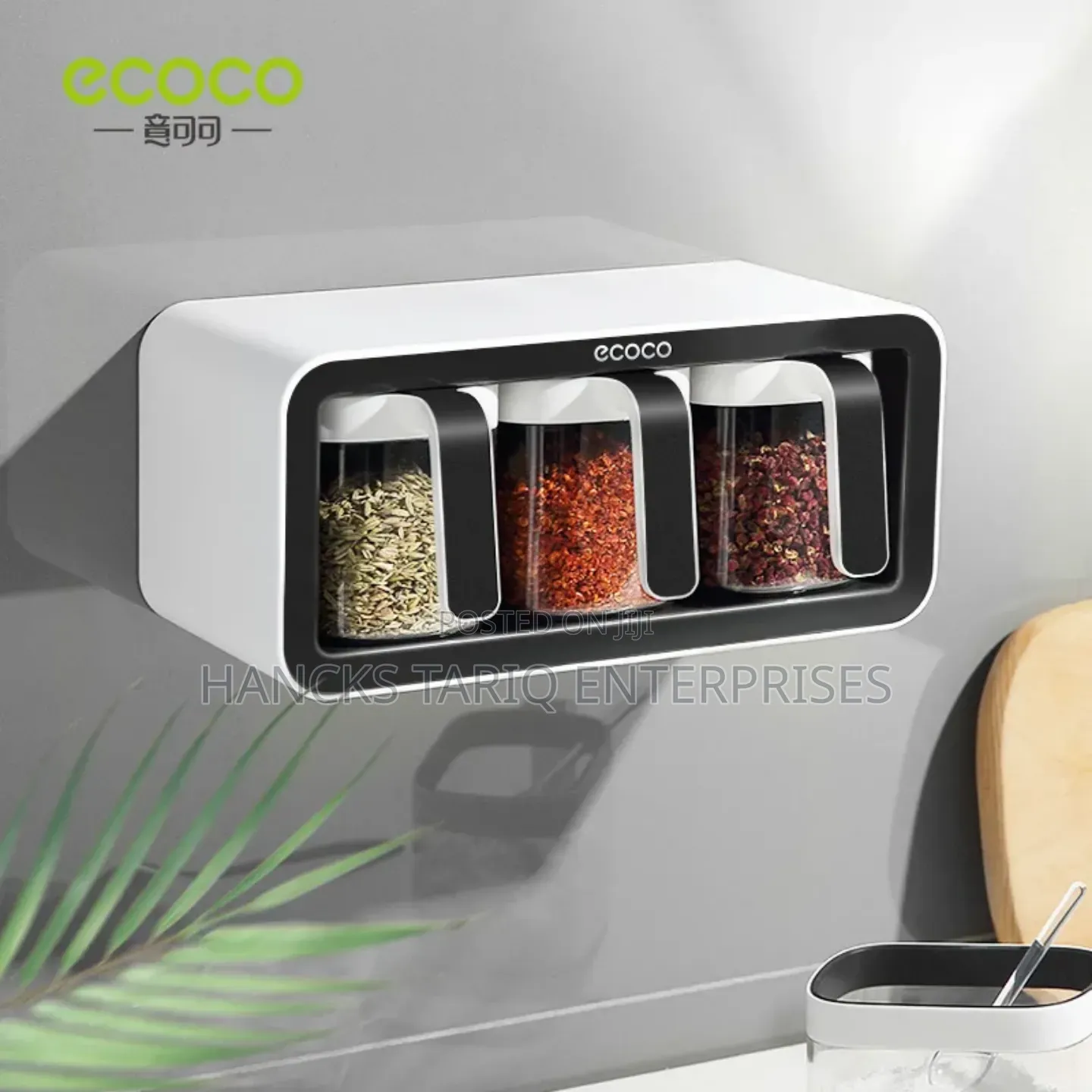 Ecoco Wall-Mounted Spice Box Organizer