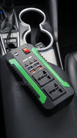 Green Lion Spark 300w Car Power Inverter, Usb-a Ports, 2 Ac Outlets