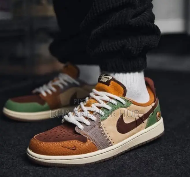 Air Jordan 1 Low Lace Up Sneakers