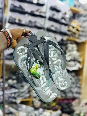 Crazysurf Graffiti Print Flip-Flops