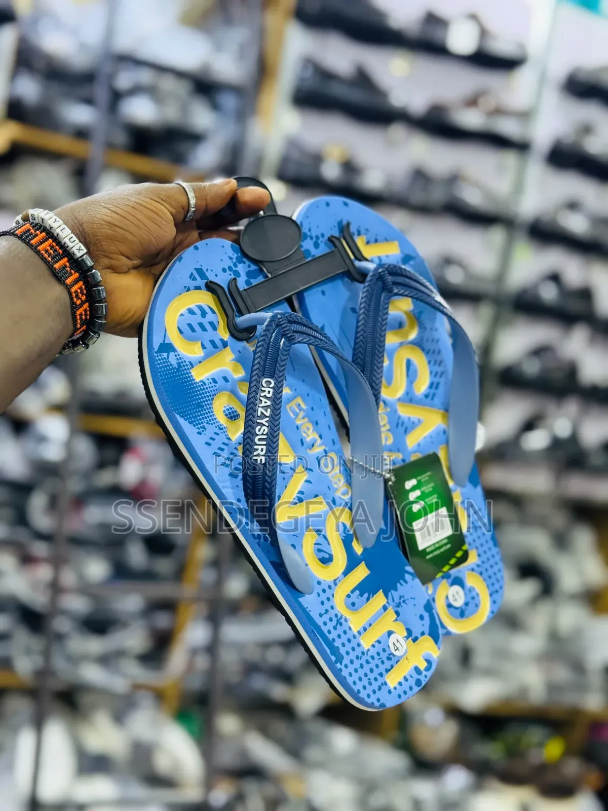 Crazysurf Graffiti Print Flip-Flops