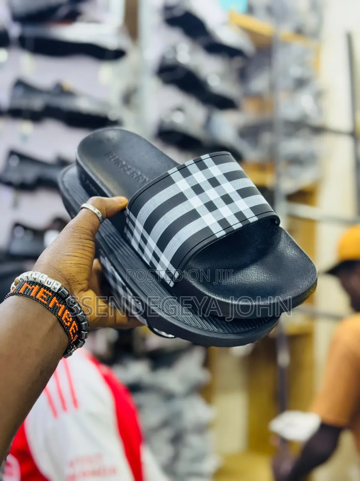 Burberry Check Slides