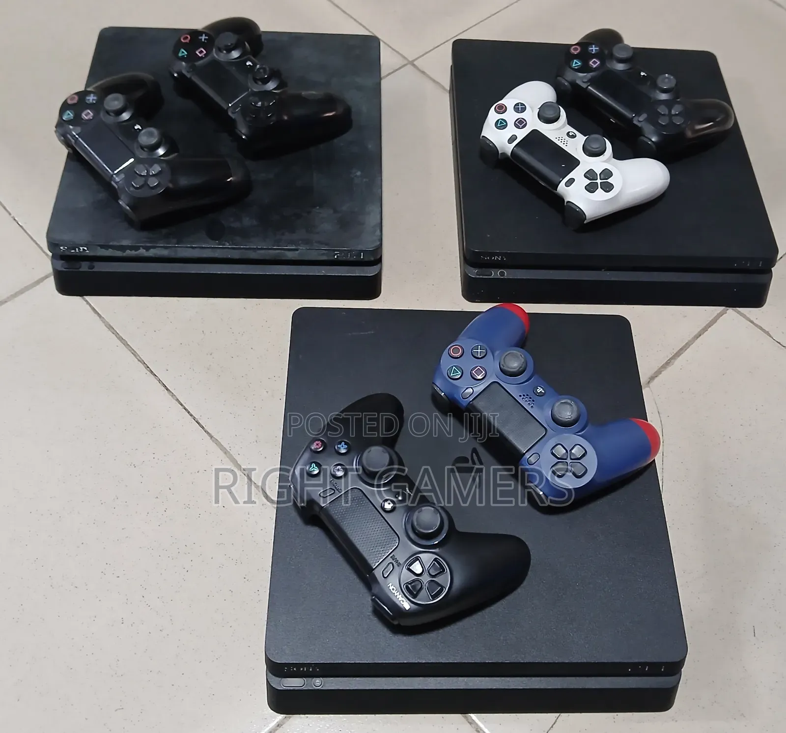 Chipped Ps4 Slim With 2 Pads (Full Set)