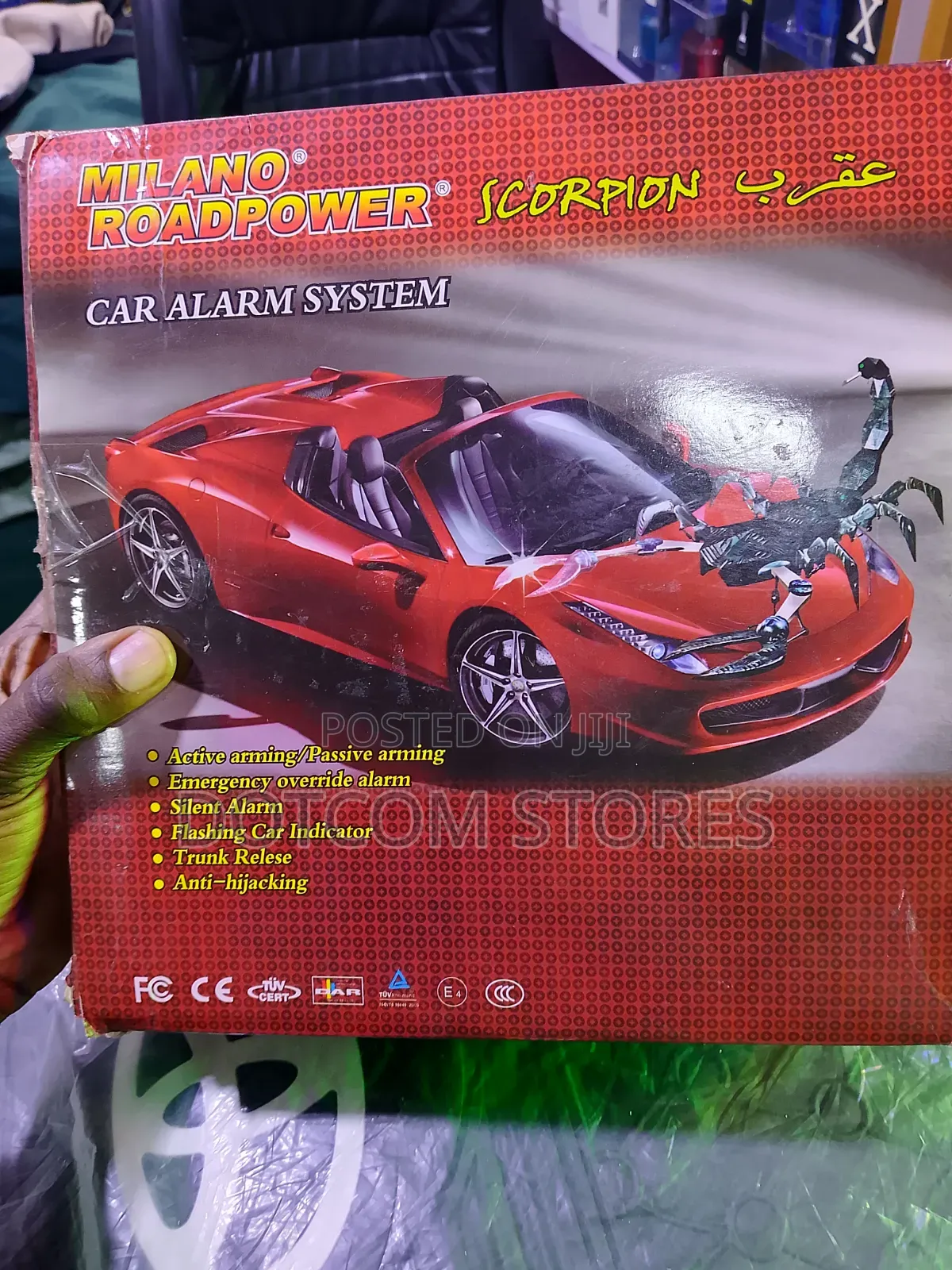 Milano Car Alarm System Anti-Theft Secure Portable