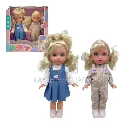 Brand New Beauty Girl Twin Doll Play Set (2-Pack)