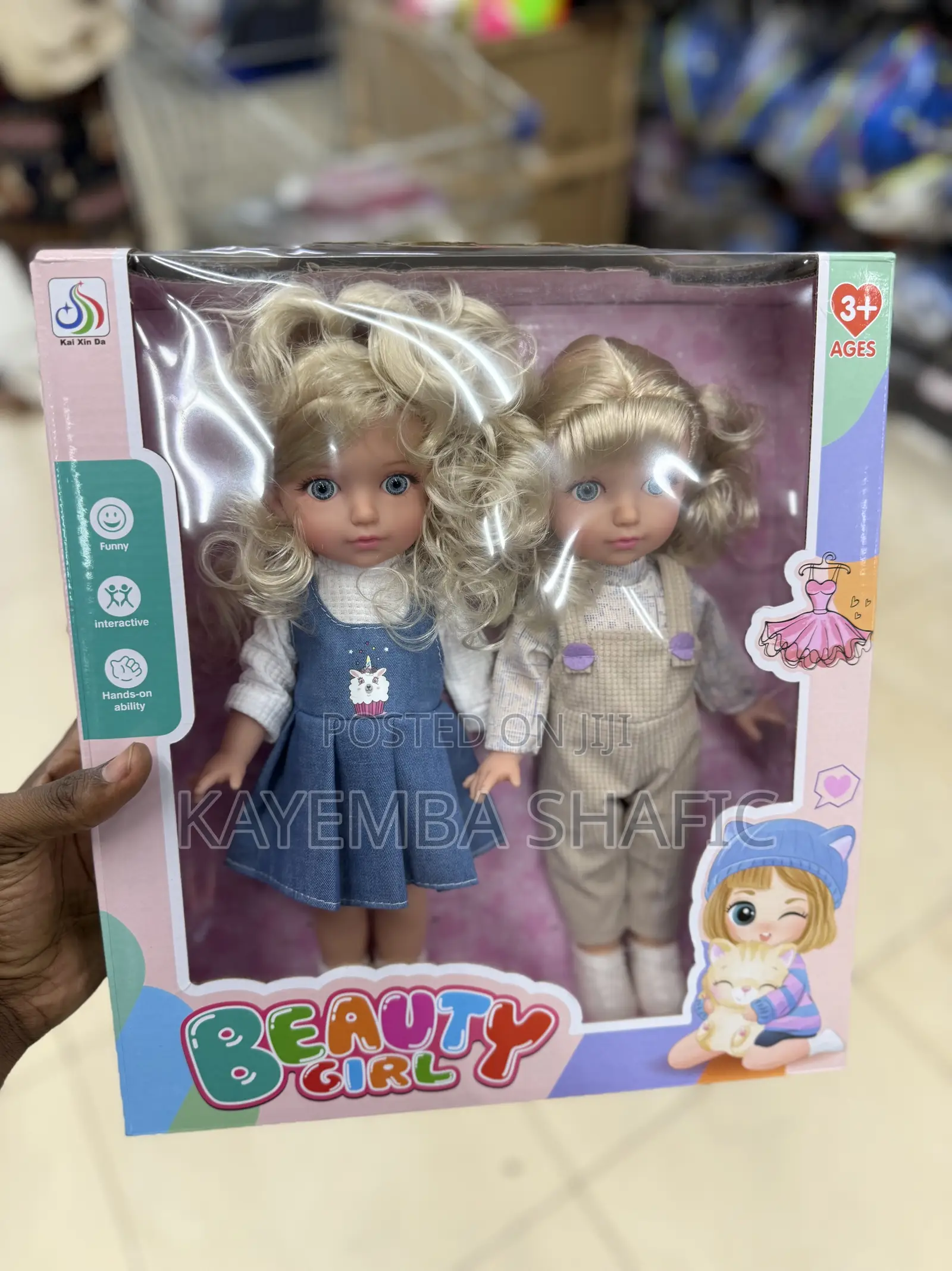 Brand New Beauty Girl Twin Doll Play Set (2-Pack)