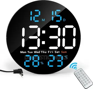 Digital Led Round Wall Clock