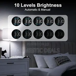 Digital Led Round Wall Clock