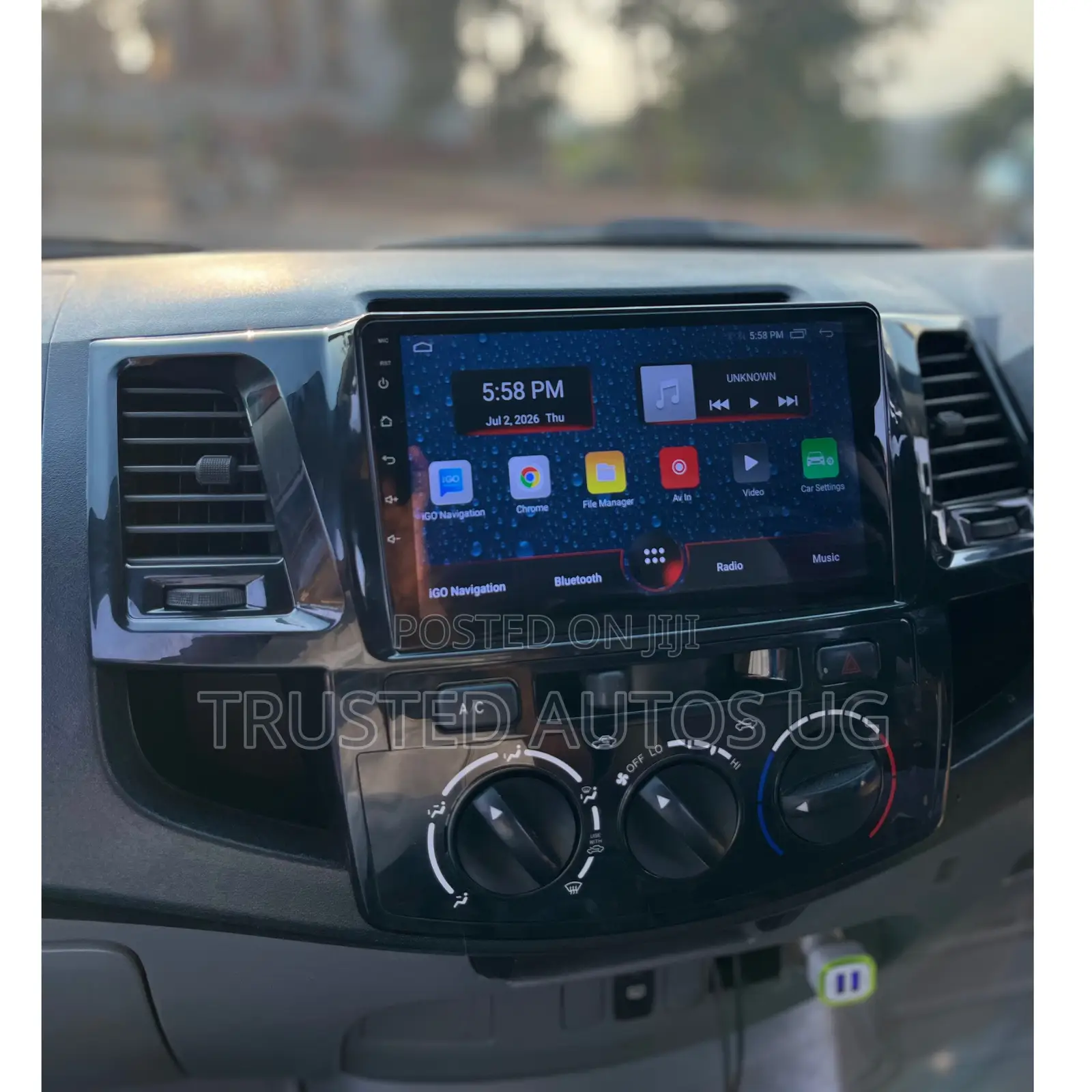 Car Android Radio for Toyota Hillux Vigo Kev29