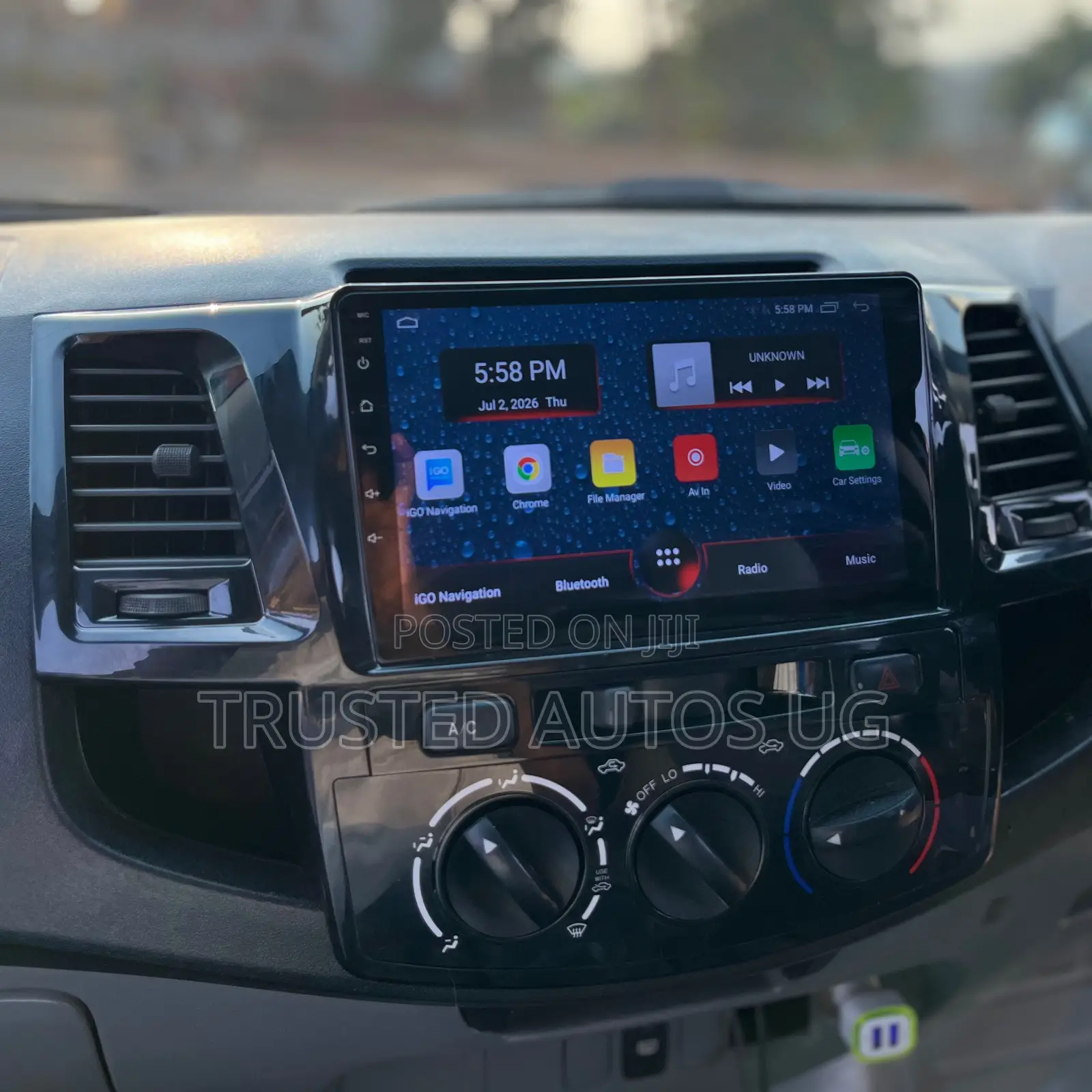 Car Android Radio for Toyota Hillux Vigo Kev29