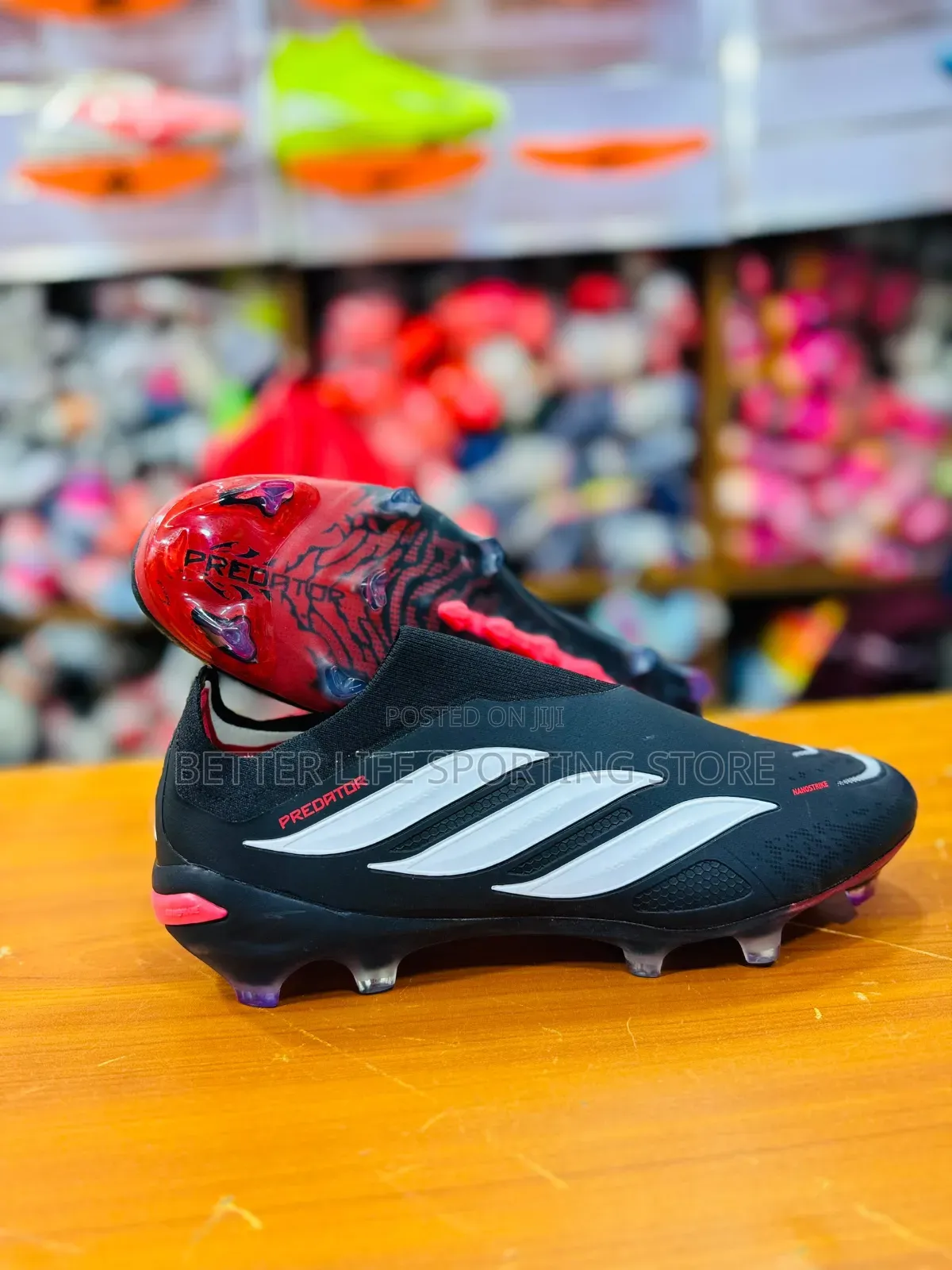 Adidas Predator Elite Laceless Football Boots Black Originals