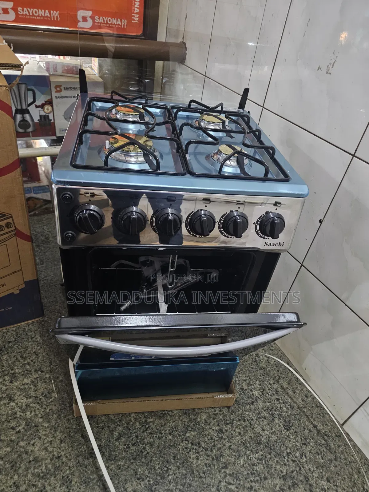 Saachi Full Gas 4 Burner Free Standing Cooker