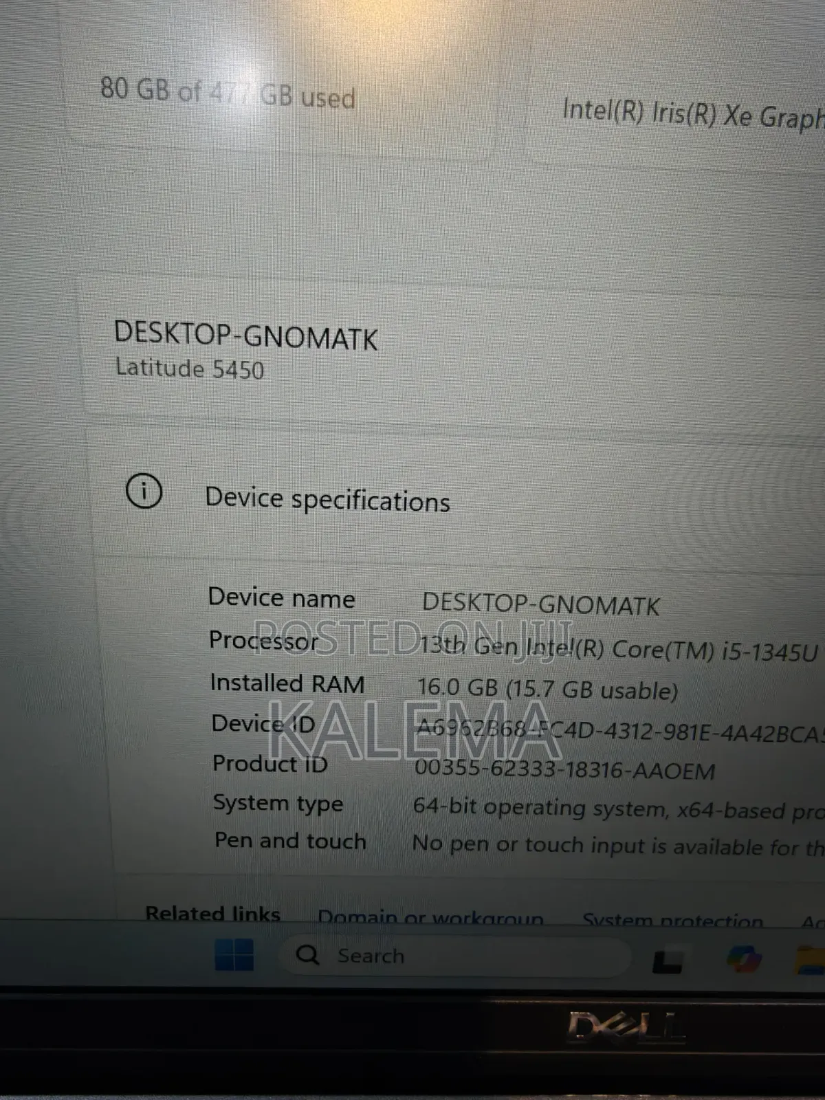 Laptop Dell Latitude 14 E5450 16GB Intel Core i5 SSD 256GB