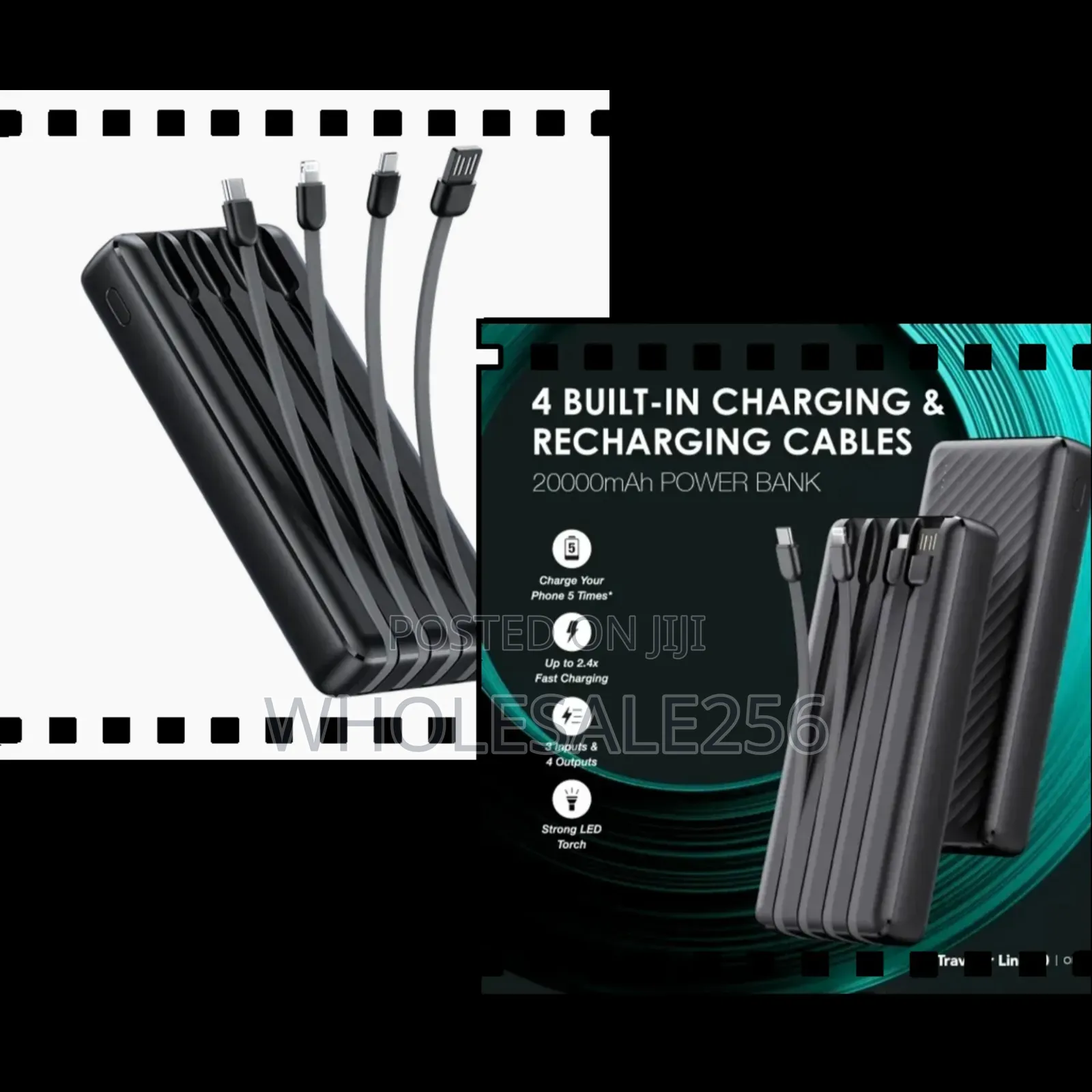 Oraimo Traveler Link 20 (20000mah) - 4 Built-in Cables