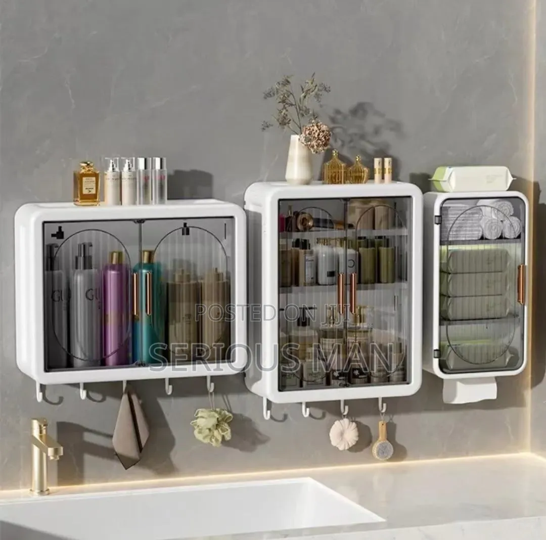 Wall-Mounted Bathroom Storage Cabinet System