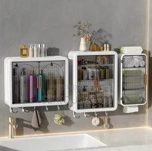Wall-Mounted Bathroom Storage Cabinet System