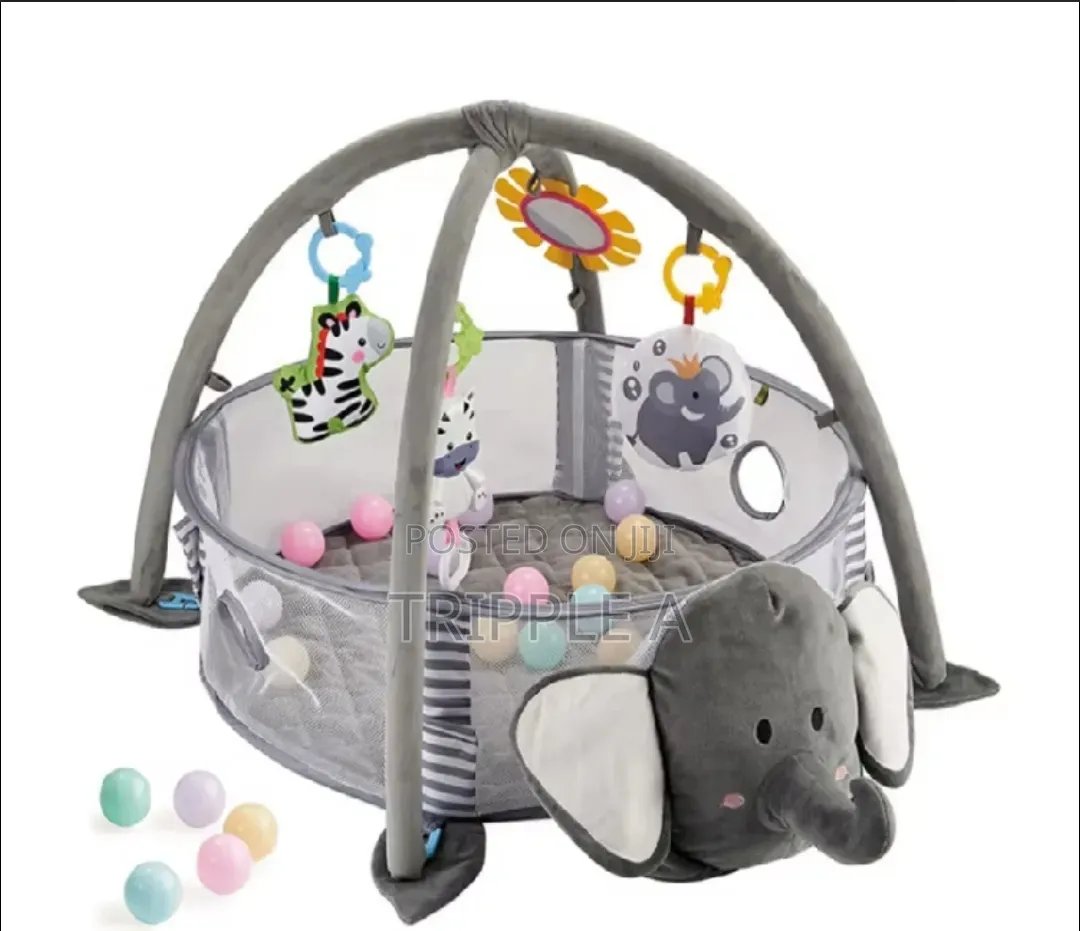 Soft 3 in 1 Plush Elephant Baby Gym