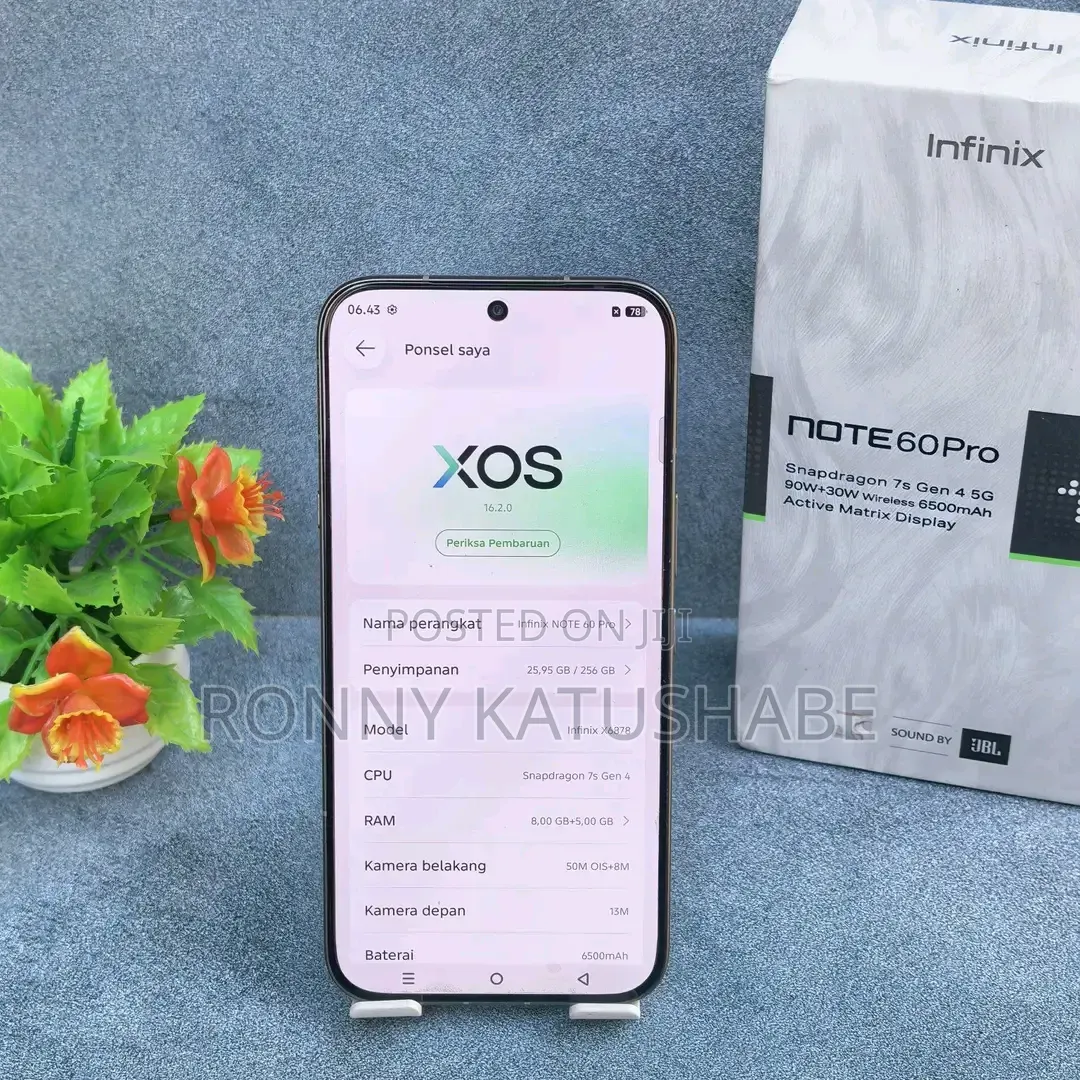 New Infinix Note 60 Pro 256 GB Gray