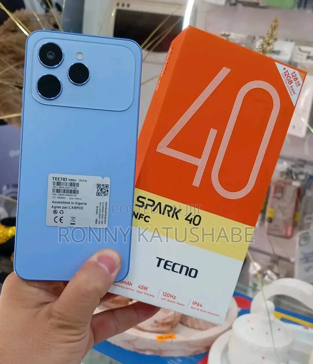 New Tecno Spark 40 128 GB Blue