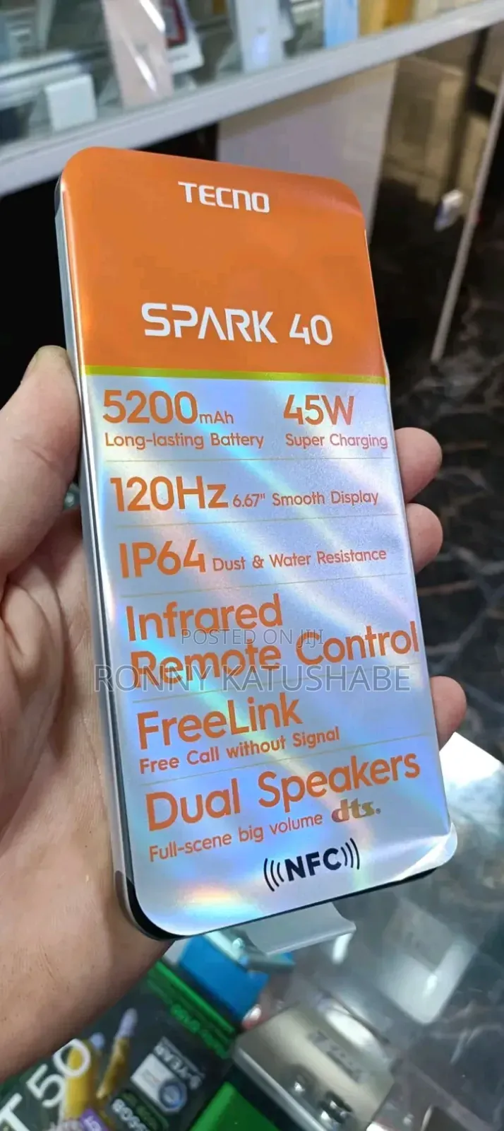 New Tecno Spark 40 128 GB Gray