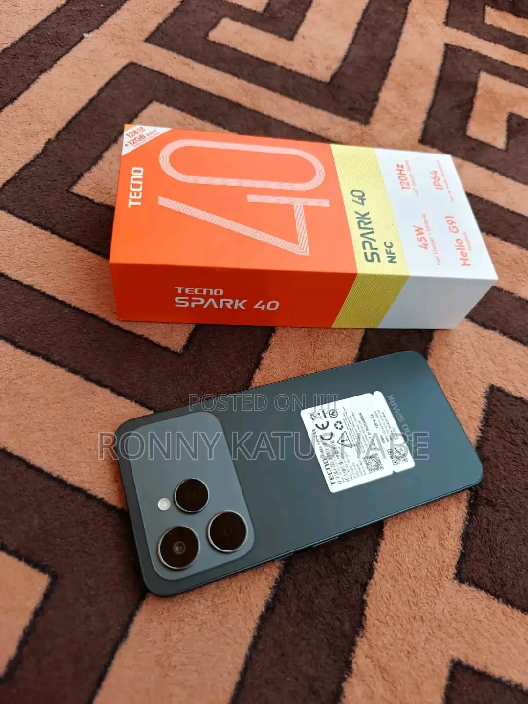 New Tecno Spark 40 128 GB Black