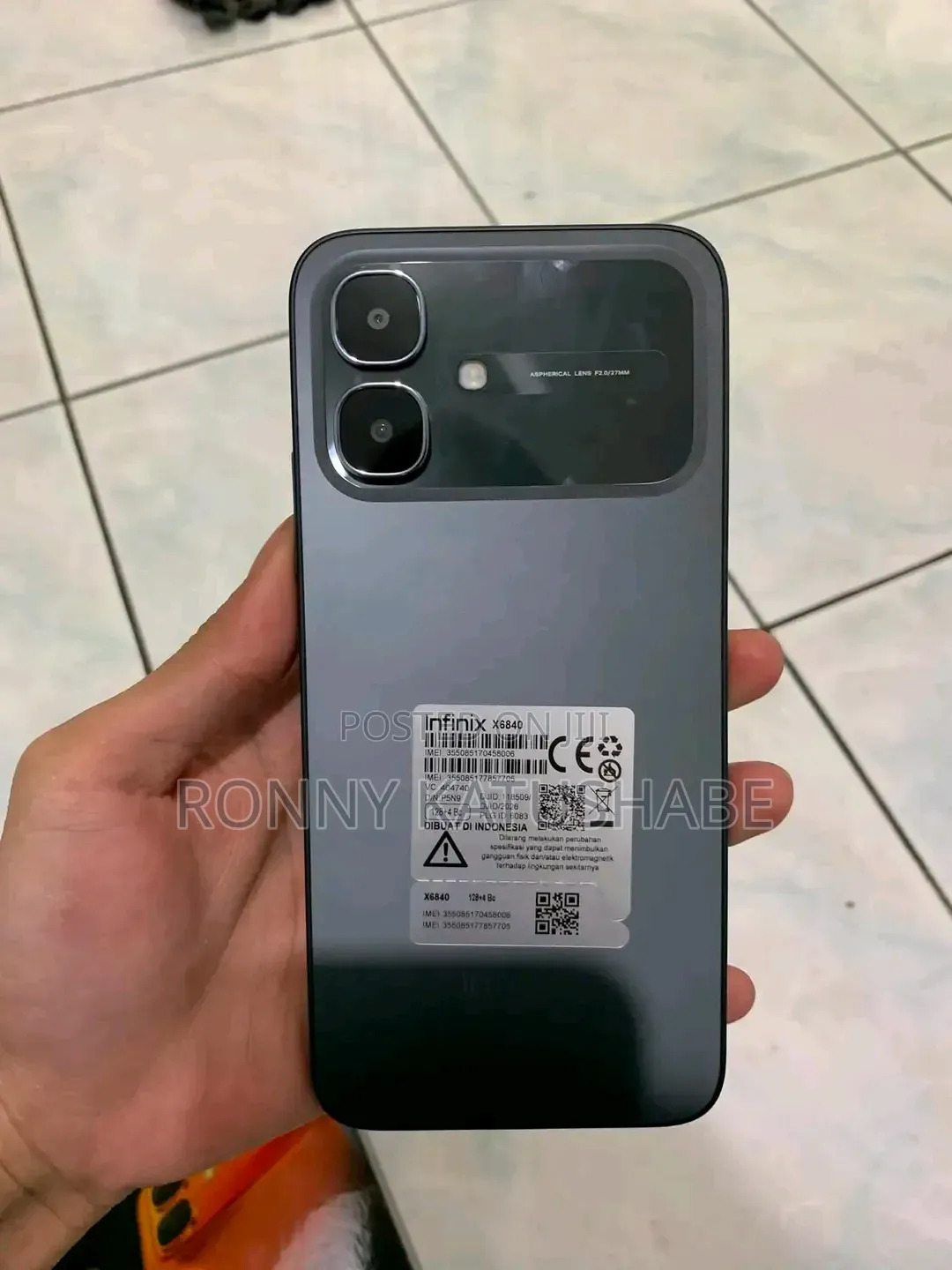 New Infinix Smart 20 128 GB Black