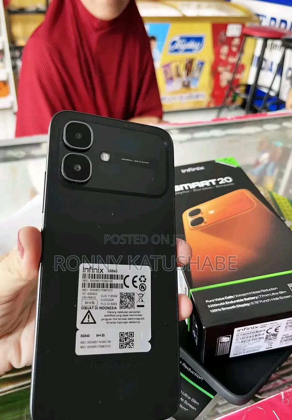 New Infinix Smart 20 128 GB Black