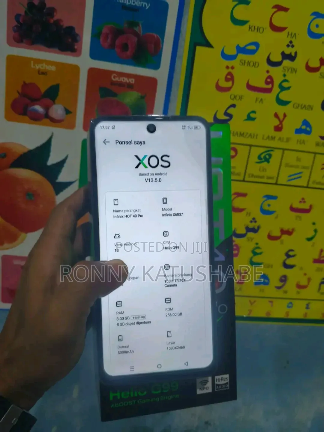 New Infinix Hot 40 Pro 256 GB Black